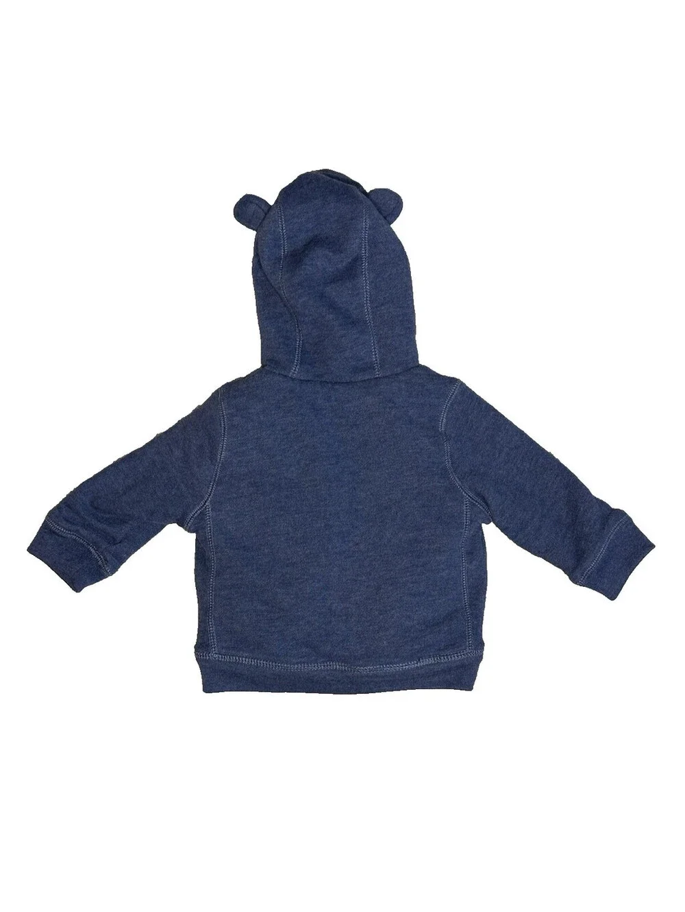Baby Gap 6-12 Months Teddy Bear Ears Hoodie Full Zip Hooded Sweatshirt Navy Blue